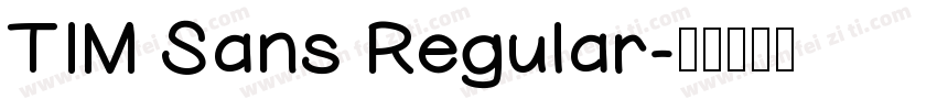TIM Sans Regular字体转换